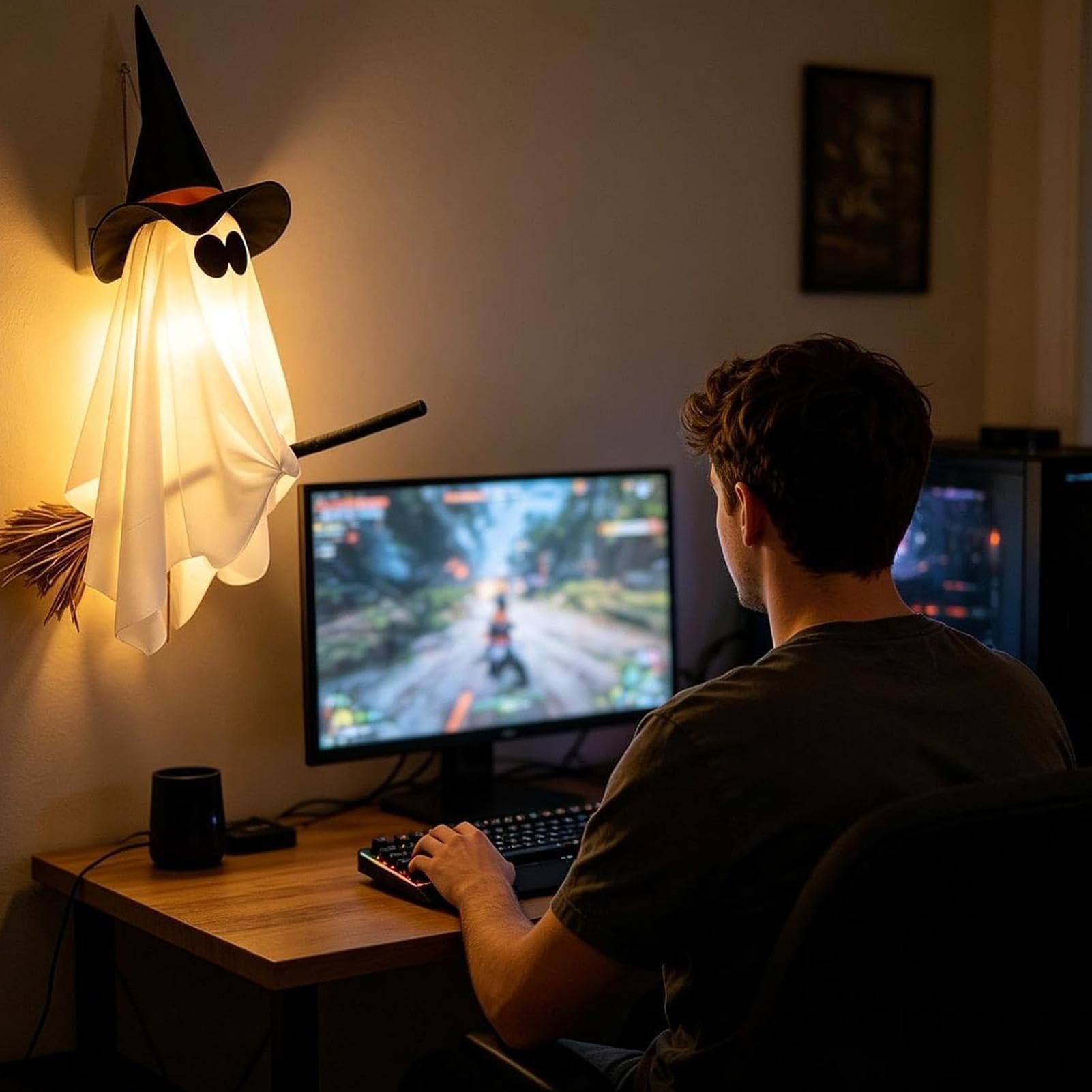 Decorazione luminosa per Halloween con telecomando