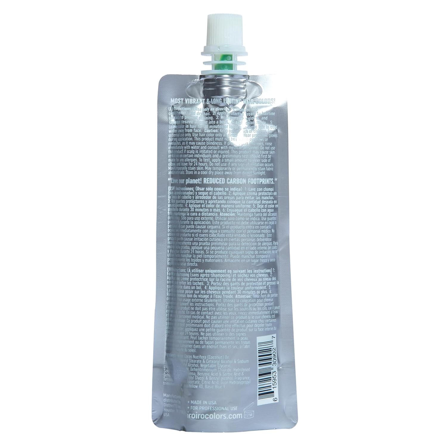 IROIRO Premium Natural Semi-Permanent Hair Color 350 Neon Green (8oz) - Image 2