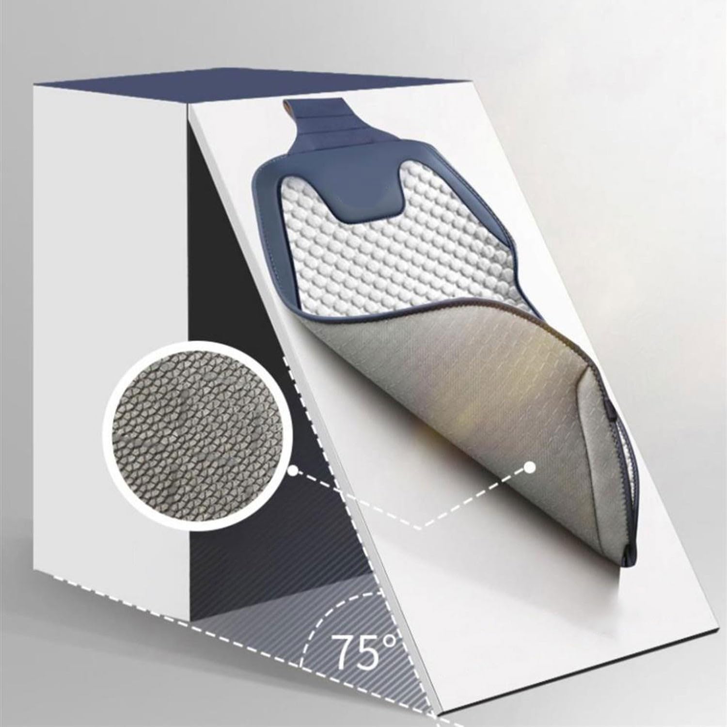 Generico Personalizzato Coprisedili auto accessori per MG ZS EV(2021-2024) coprisedile auto guidatore,Compatibile con Airbag Laterale Protezione Sedile Look Dinamico.