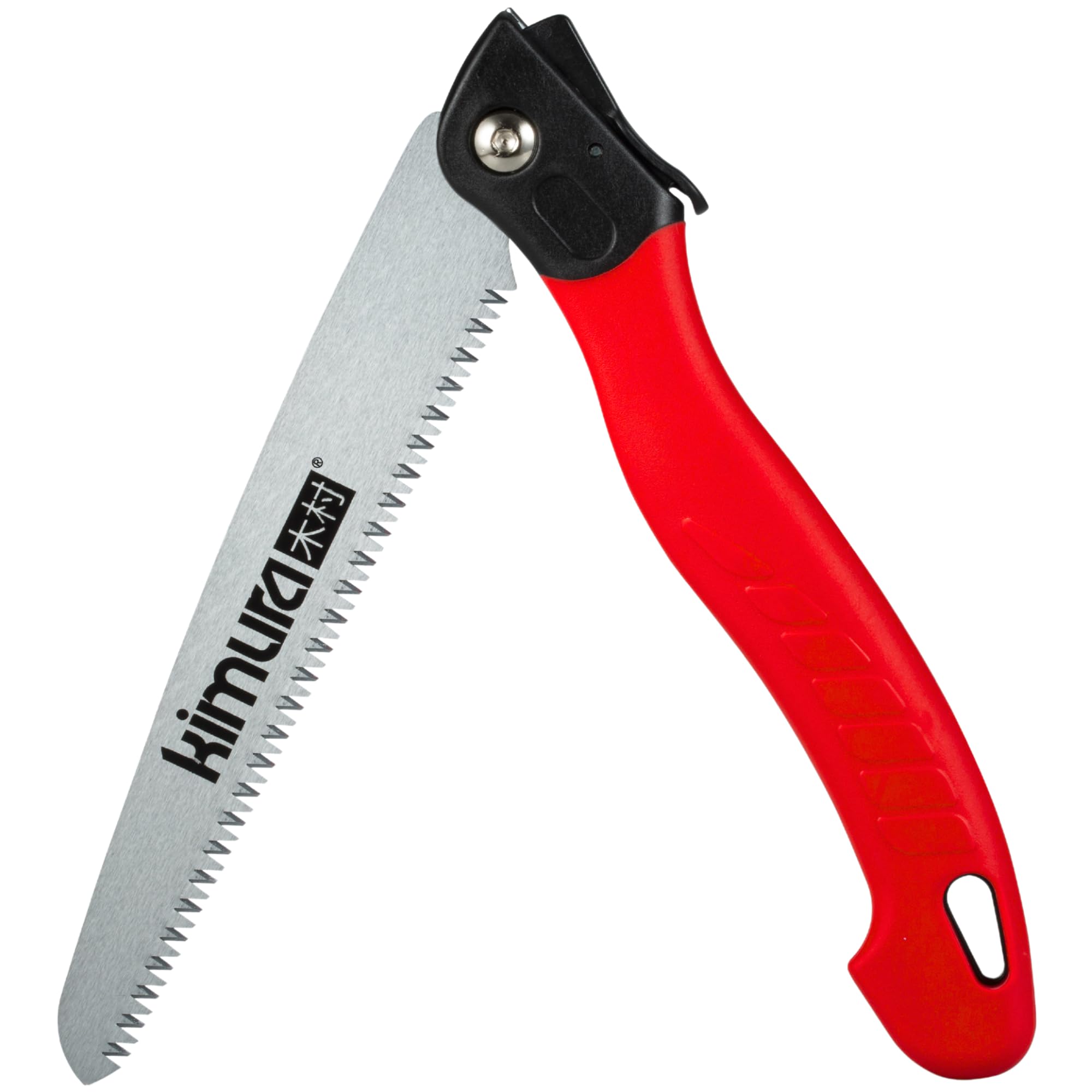 Kimura® Pro Folding Pruning Saw - 7-Inch Japanese SK5 Steel, Ergonomic Soft Non-Slip Handle, Lightweight, Ideal for Pruning, Trimming, Camping, Wood, Hiking - 410mm