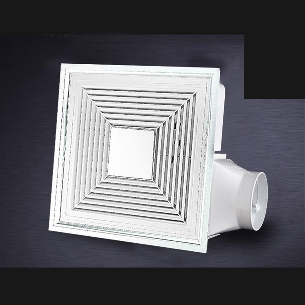 Ventilador Ventilador de techo integrado de alta potencia, 30 x 30, for cocina y baño, potente extractor de aire for montaje en techo. Cuarto de baño