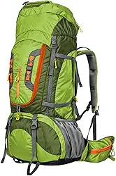 Mochila Cargueira 80L para Camping, Trilha e Viagem – Impermeável, Resistente e Ergonômica com Sistema de Ventilação, Alças Acolchoadas e Múltiplos Compartimentos
