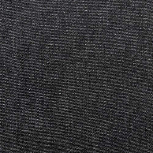 100% Cotton Black Gray Denim Fabric, 62 