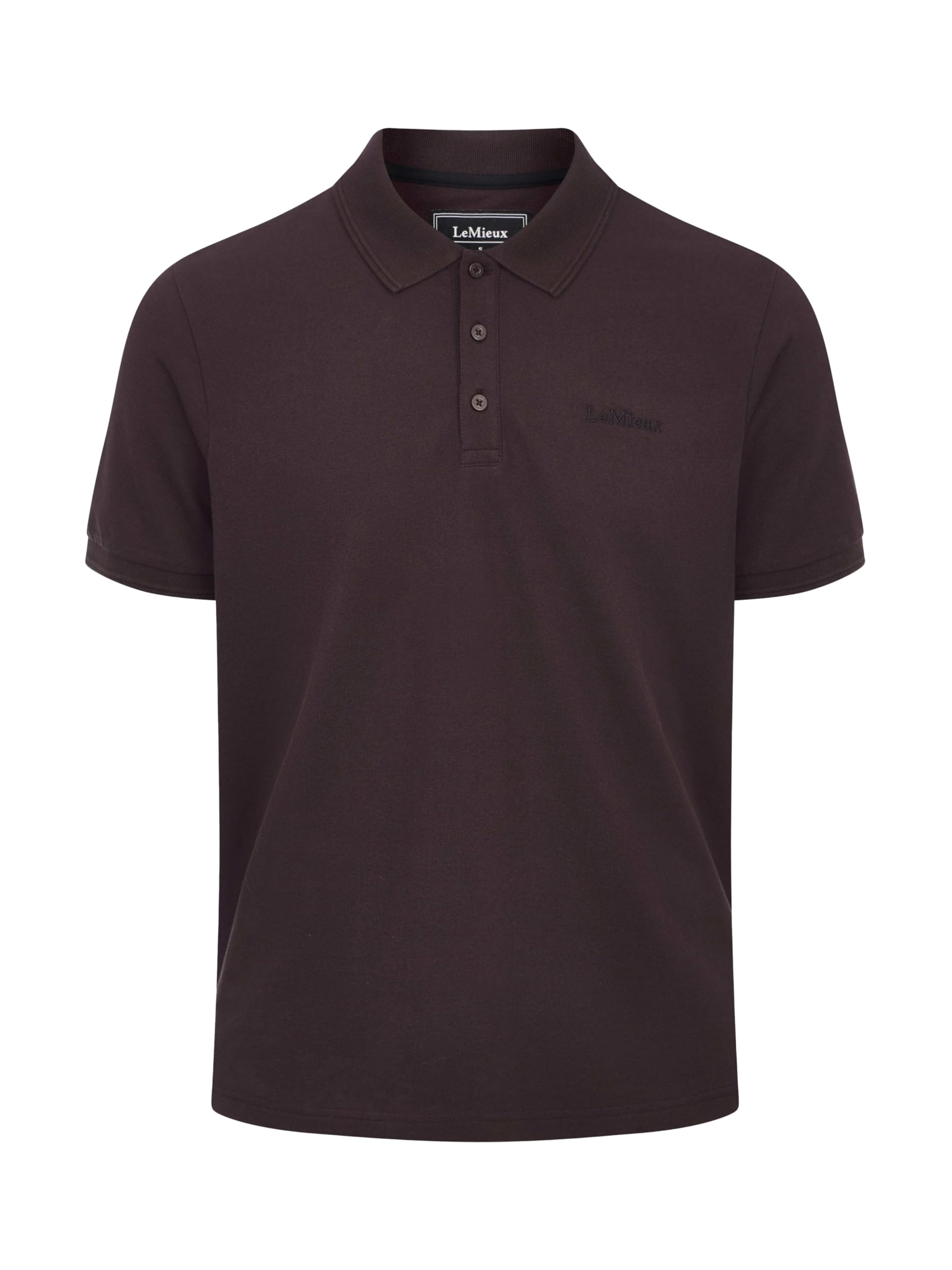LeMieux Mens Classique Polo Shirt - Soft and Comfortable - Classic Flattering fit - Damson - Medium