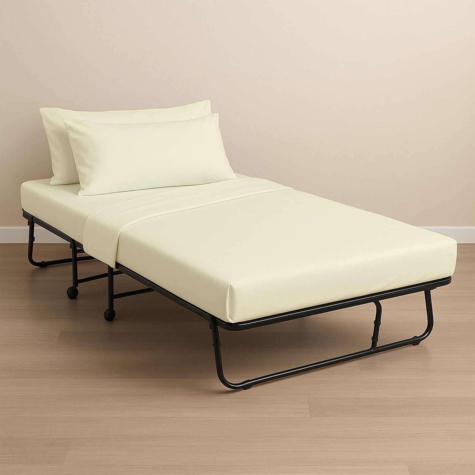 NON Sticky cotton Premium Fitted Cot Sheets, 4 Piece Egyptian Cotton Sheet Set, 8" Deep Pocket Fits Narrow Twin, RV Bunk, Guest Beds, Army Camping