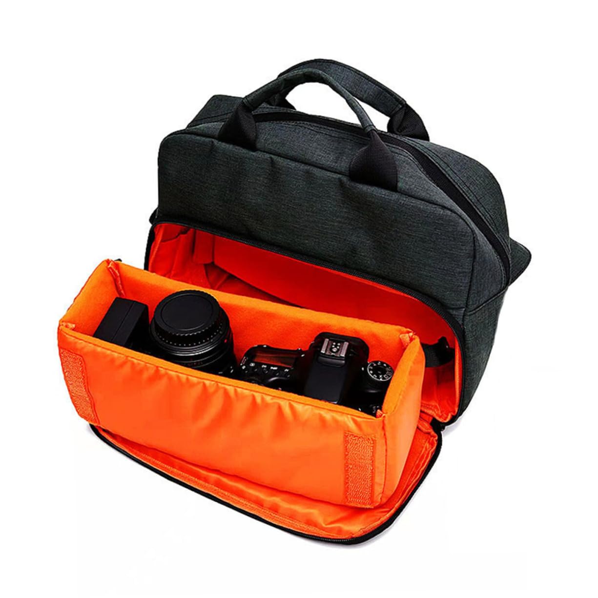 Borsa Tracolla per Fotocamera Reflex in Oxford, Zip