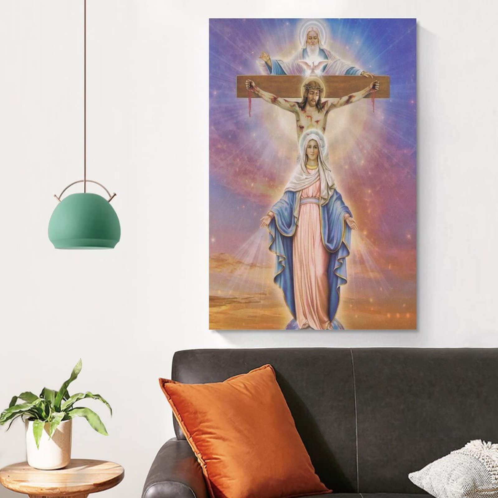 Peinture Vibratoire « Constellation Spirituelle Vierge Marie Et La Rose