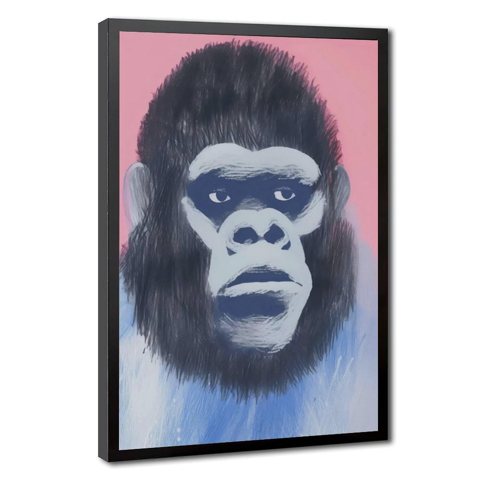 Bareronor Playful Gorilla Poster Canvas Poster Bedroom Decor Landscape Office Room Decor Gift 20" L X 30" W