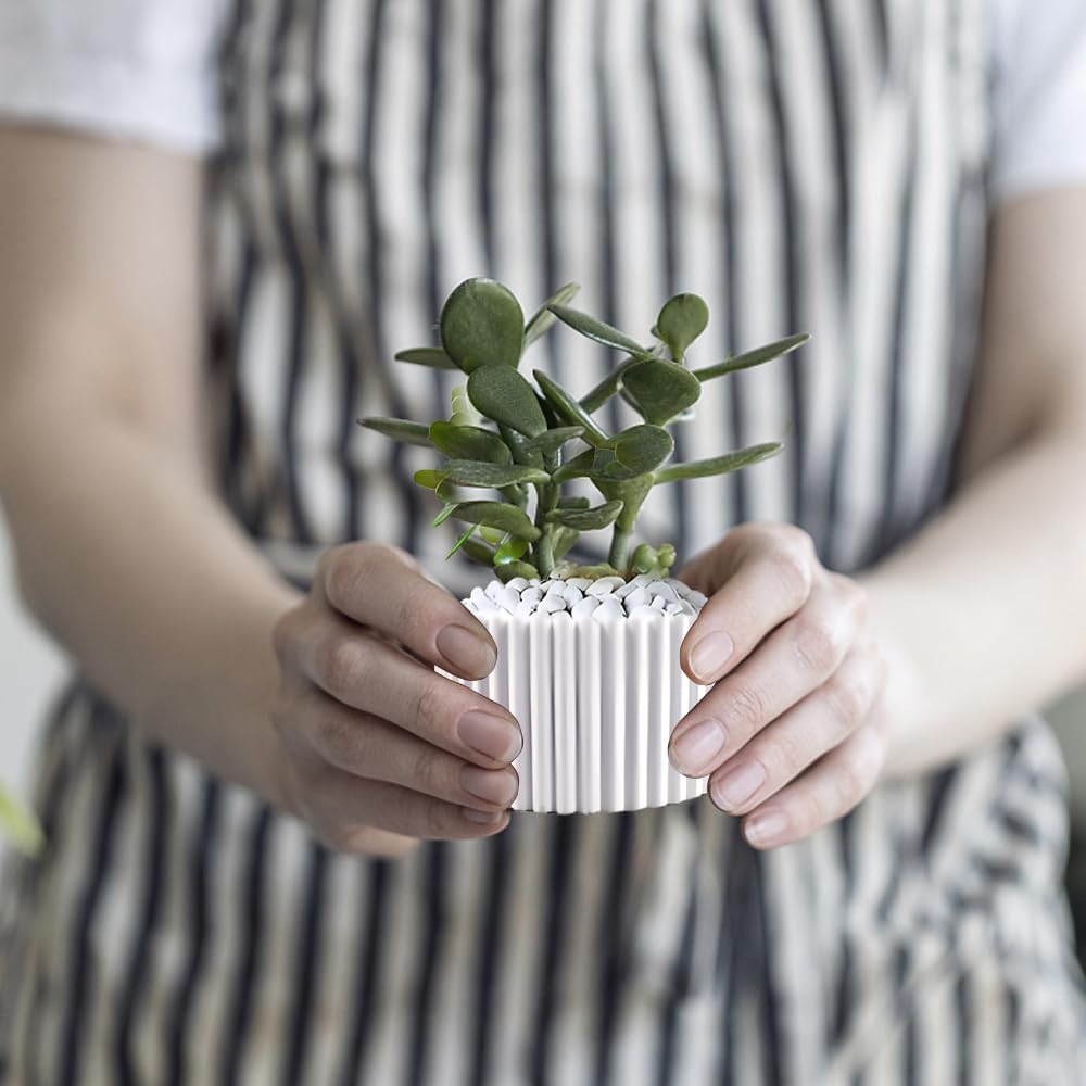 Stampi In Silicone Per Vasi Fai Da Te - 4 Pezzi, Per Creare Vasi Decorativi In Resina - Foto 9