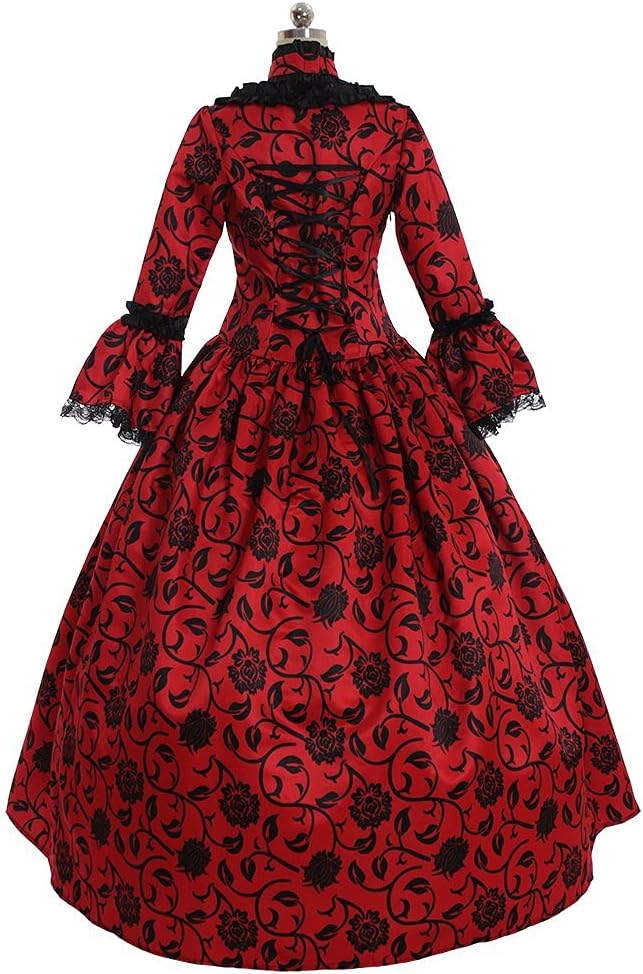 1791's lady Women's Victorian Rococo Dress Inspration Maiden Costume - Image 3