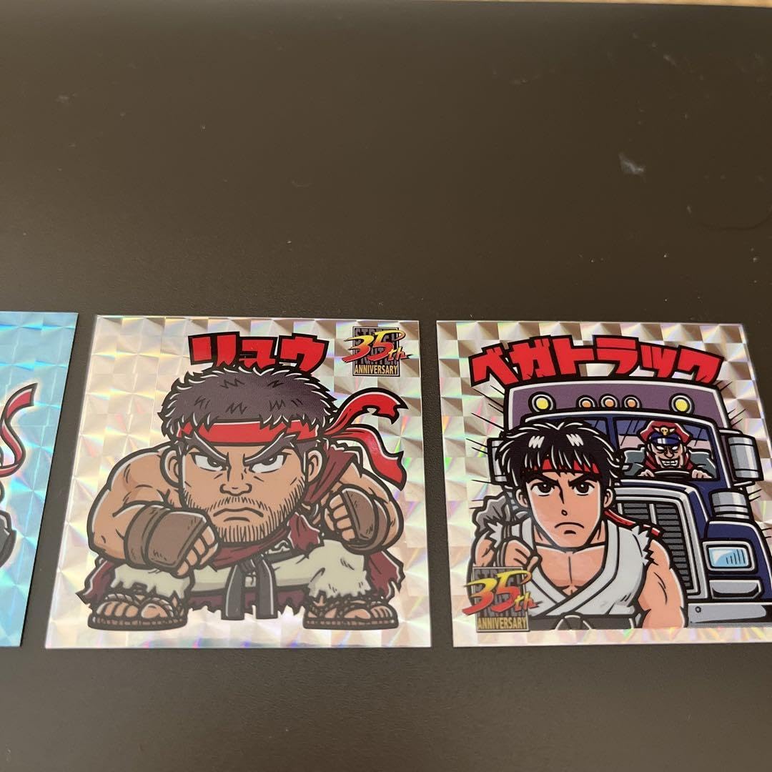 【ラスト１点】ストリートファイター展　スト２　シール　ビックリマン風 ラスト1点】ストリートファイター展 スト2 シール