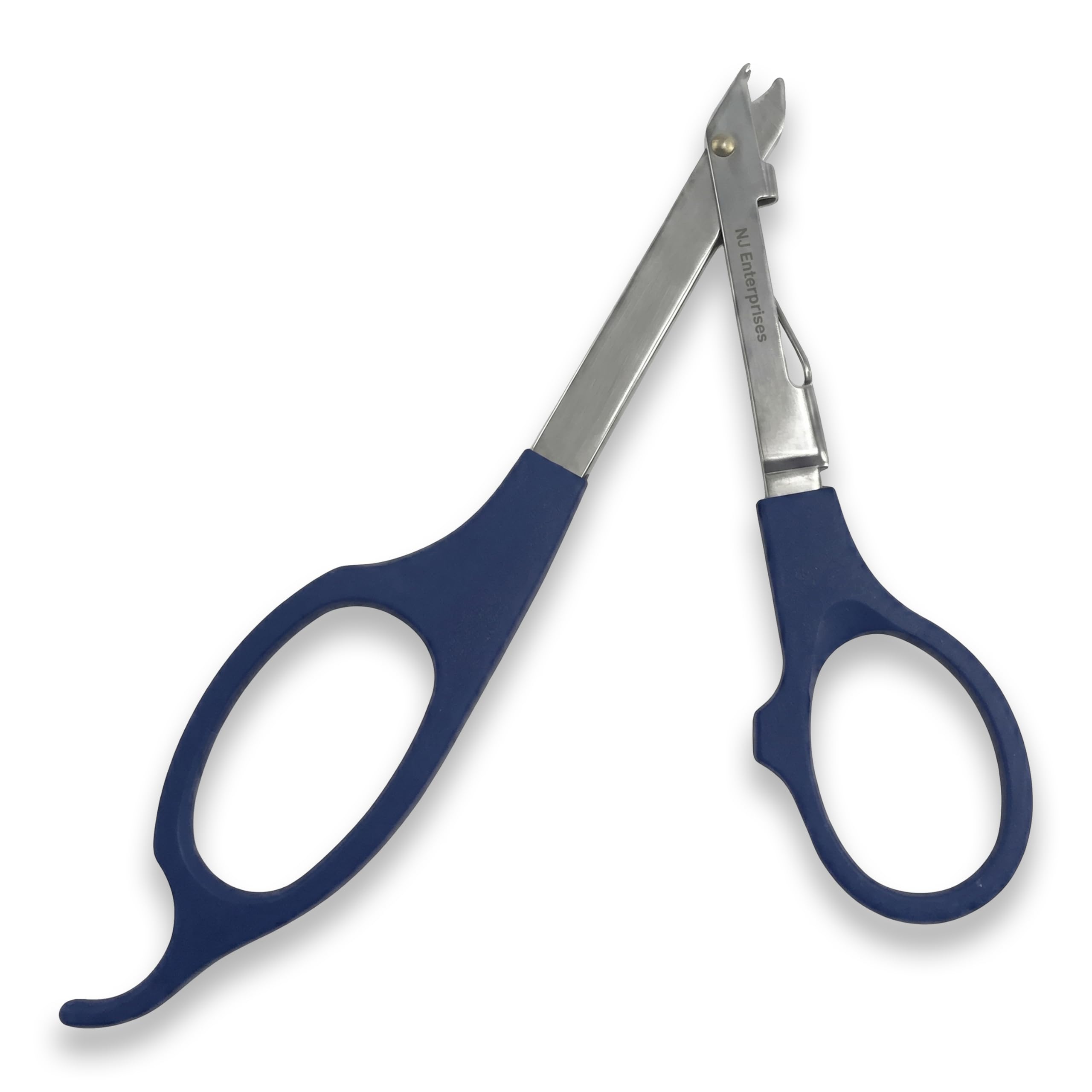 NJ Enterprises® Skin Staple Remover with Free Stainless Steel Staple Remover | Easy Grip Handle, Wound Care Tool for Clinic, Hospital & Home Use (Navy)