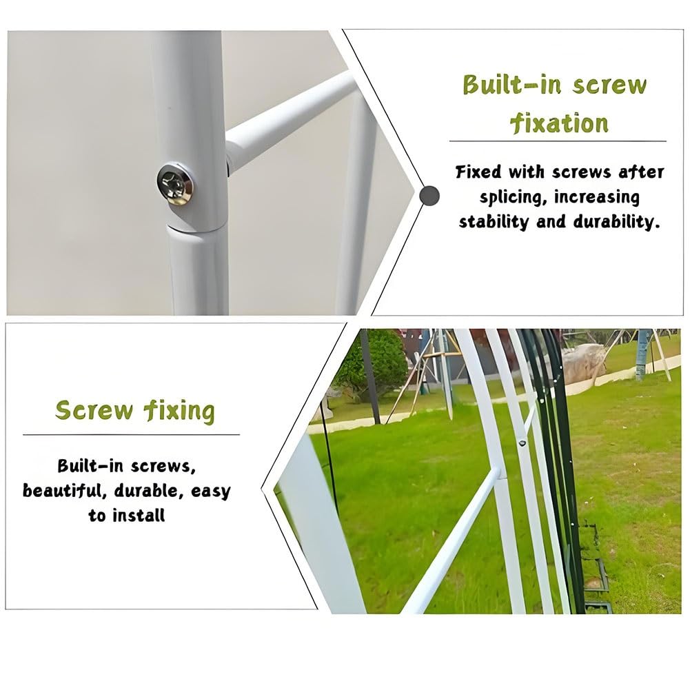 Biała/czarna pergola ogrodowa na zewnątrz metalowy łuk do roślin pnących dekoracja ślubna kratka 80 x 200 / 140 / 230 / 180 / 220 / 300 x 220 / 350 x 220 cm