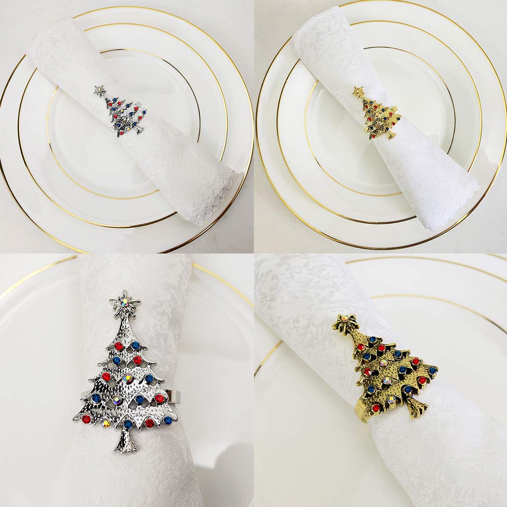 Lot De 14 Ronds De Serviette Dorés En Métal - Élégants Et Réutilisables Pour Décoration De Table