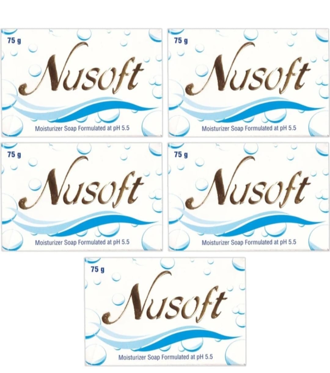 Alpenia Nusoft Moisturizer Soap-75g((Pack of 5)-image-3