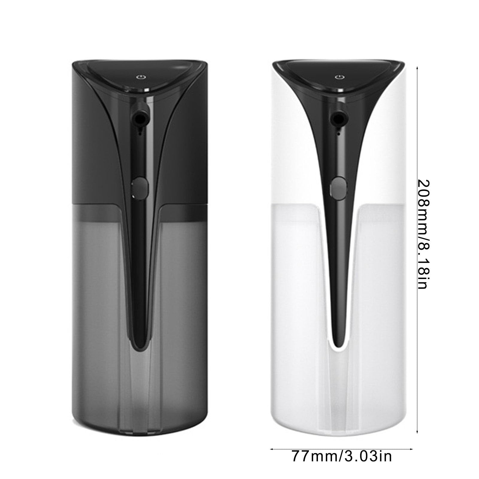 Dispensador de jabón con sensor de movimiento USB C, recargable, sin contacto, ajustable, impermeable, para baño y cocina, sensor de movimiento