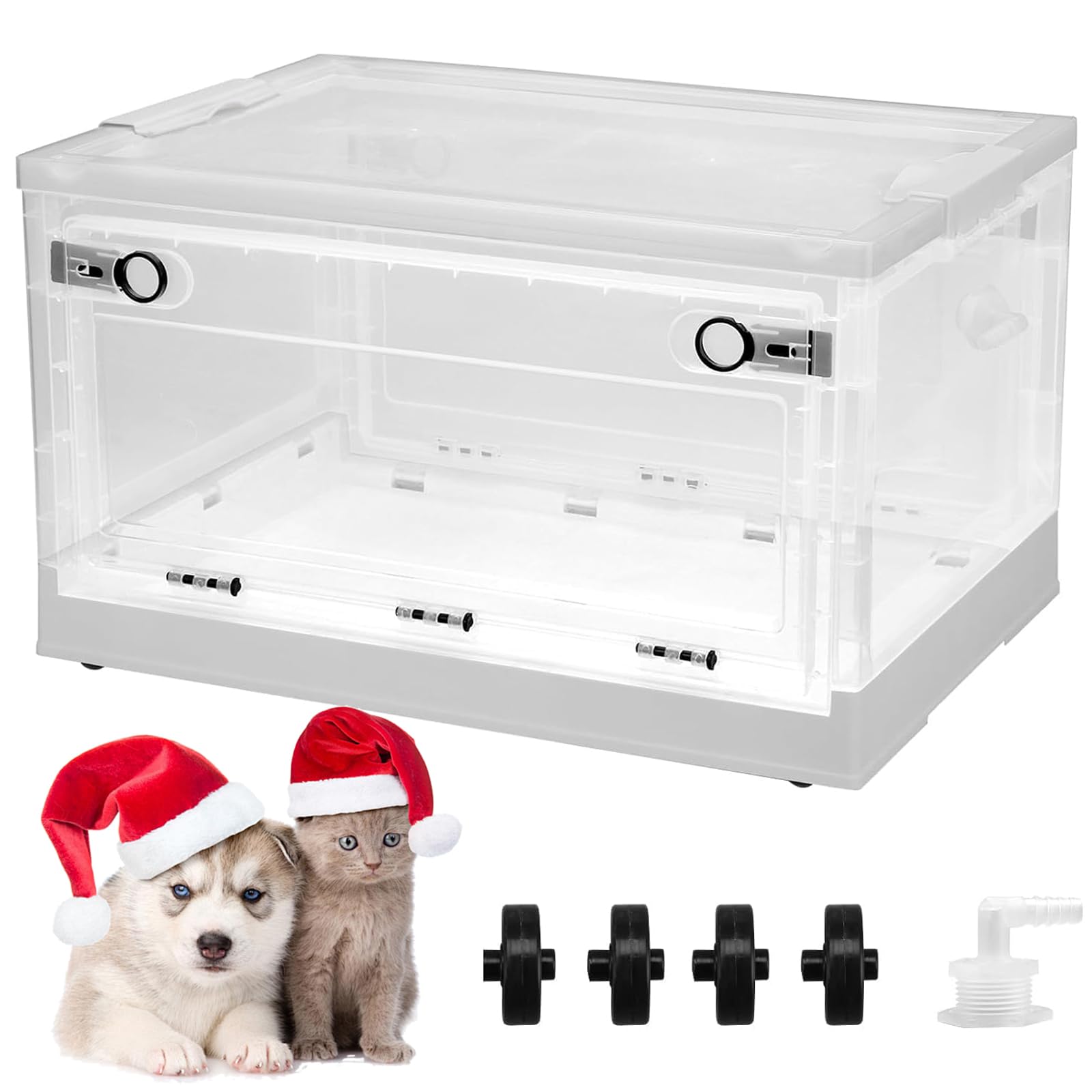 Amazon | BreeRainz ペット用酸素室 酸素ケージ 56L 折りたたみ式