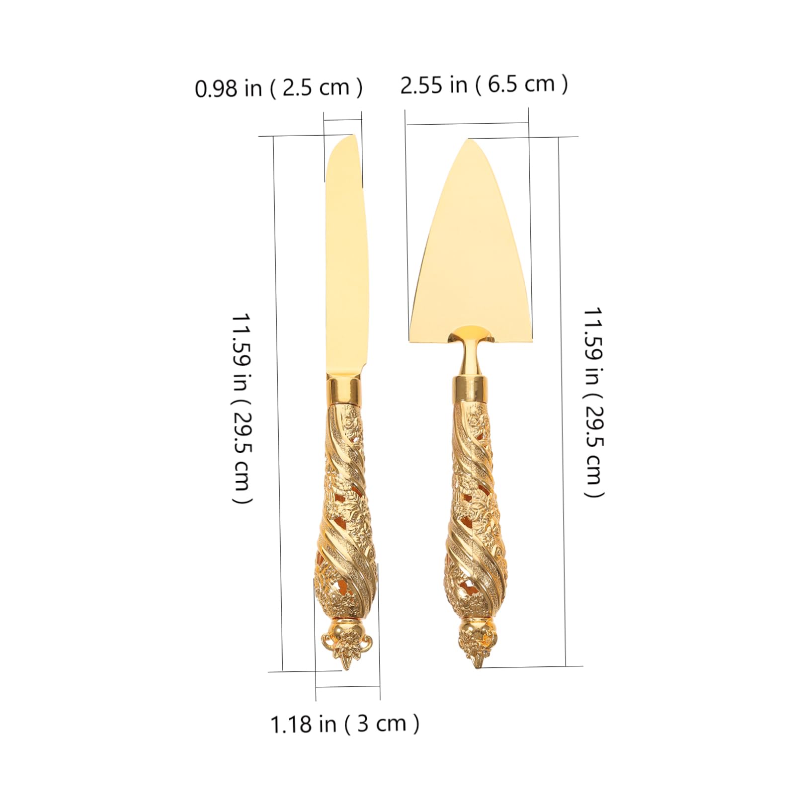 STOBAZA 1Set Cake Cutter and Spatula Baking Tool for Cake Cutting for Birthdays and Weddings Design Easy to Clean for Pastries and Cookies