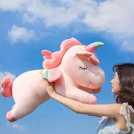 Amazon ぬいぐるみ ユニコーン 人形 関節動ける ボタン 可愛い 抱き枕 ドリーム ユニコーン 抱きぐるみ 添い寝枕 かわいい 柔らかい ふわふわ 夢見る 癒し系 置物 お誕生日 女の子 男の子 キッズ 子供 子ども クリスマス プレゼント 60cm ぬいぐるみ おもちゃ