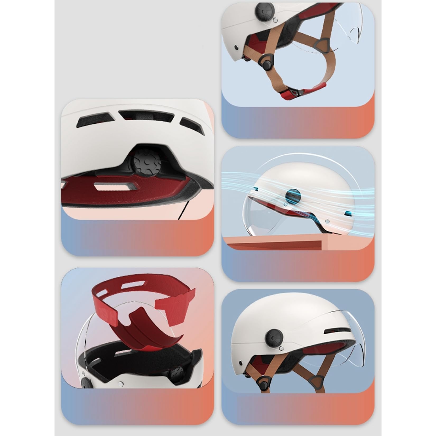 Amazon.co.jp: [ZAKFY]バイクヘルメット 大人 夏用 メンズ