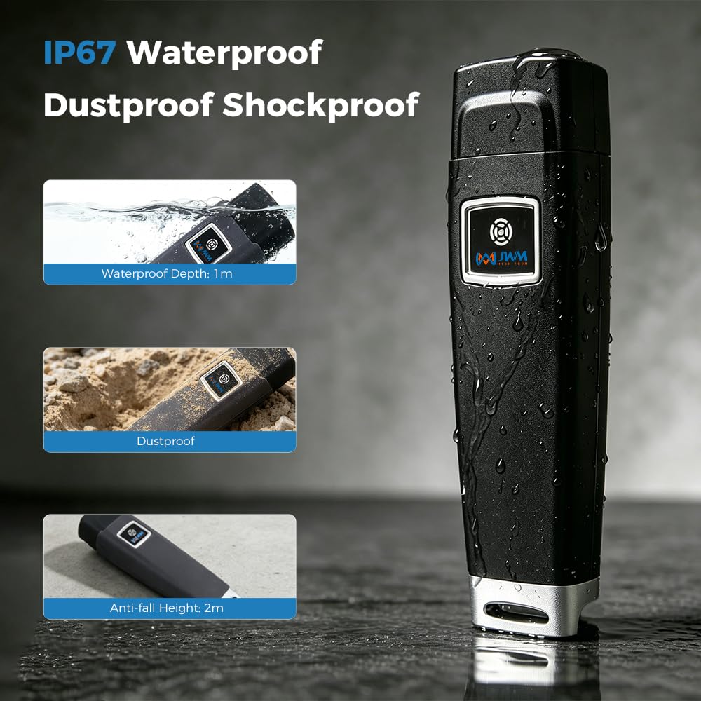 JWM RFID Guardia de Seguridad Sistema de Patrulla, IP67 Resistente al Agua | Software independiente gratuito para seguridad de hoteles, almacenes y logística, equipo de patrulla de grado industrial