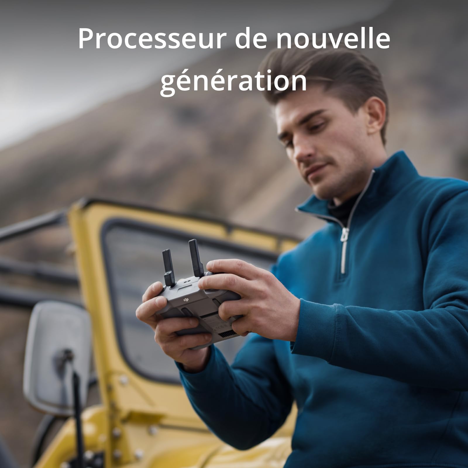 DJI RC 2-processeur de Nouvelle génération, Transmission O4 20 km, écran FHD 5,5 Pouces, antennes 2T4R, Smart Controller pour Drones, léger et Compact