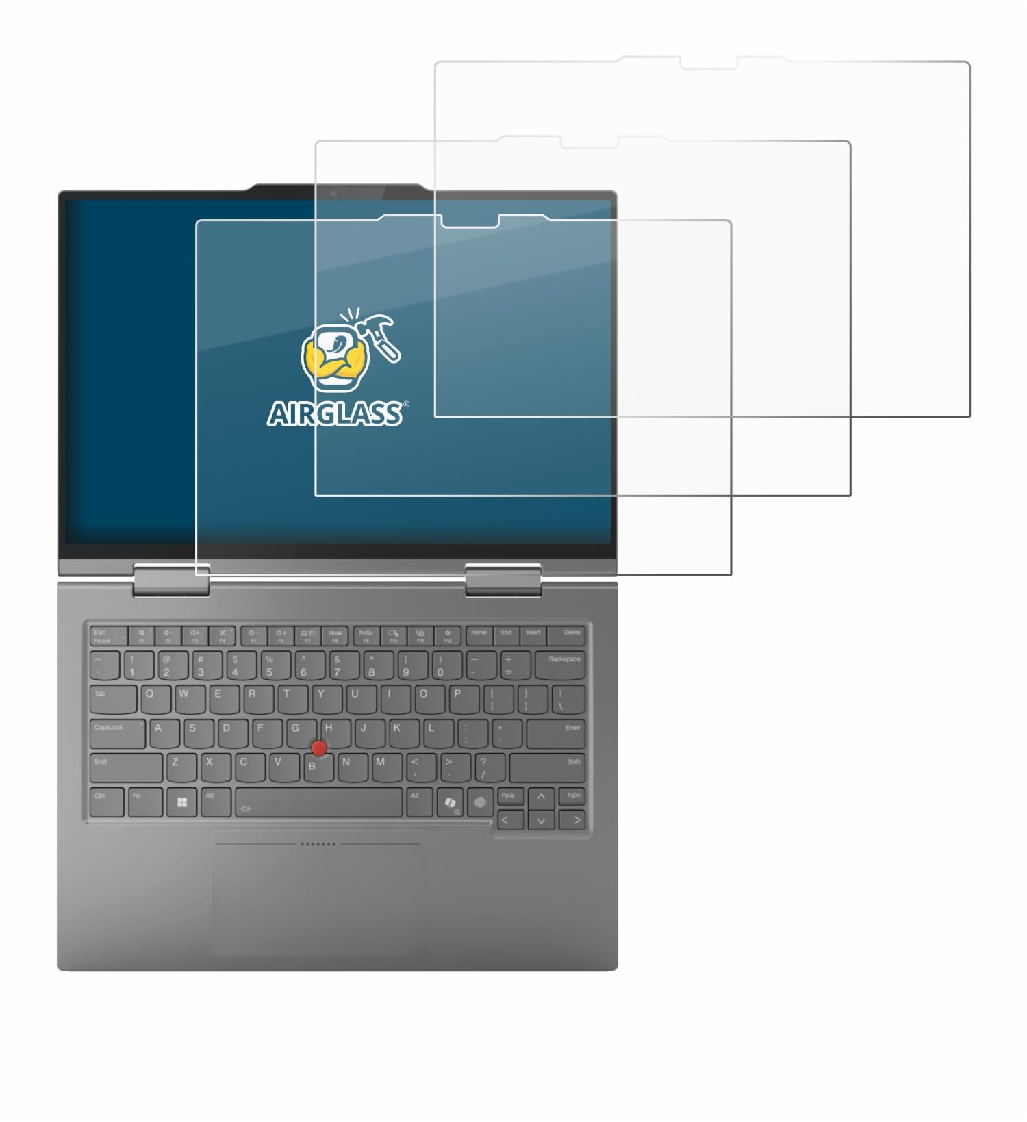 brotect Pellicola Protettiva Vetro per Lenovo ThinkPad X1 2-in-1 Gen 10 Aura Edition Protezione Schermo (3 Pezzi) [Durezza Estrema 9H, Chiaro]
