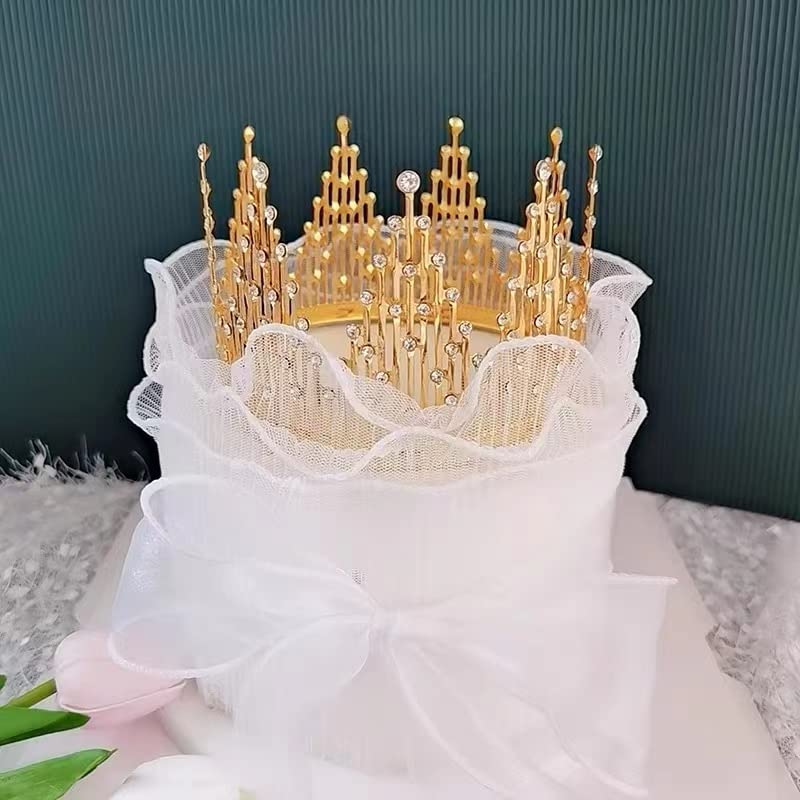 Couronne Diadème En Alliage Argenté Pour Décoration De Gâteau - 10 Cm De Diamètre, Parfait Pour Anniversaire Princesse, Mariage, Halloween !