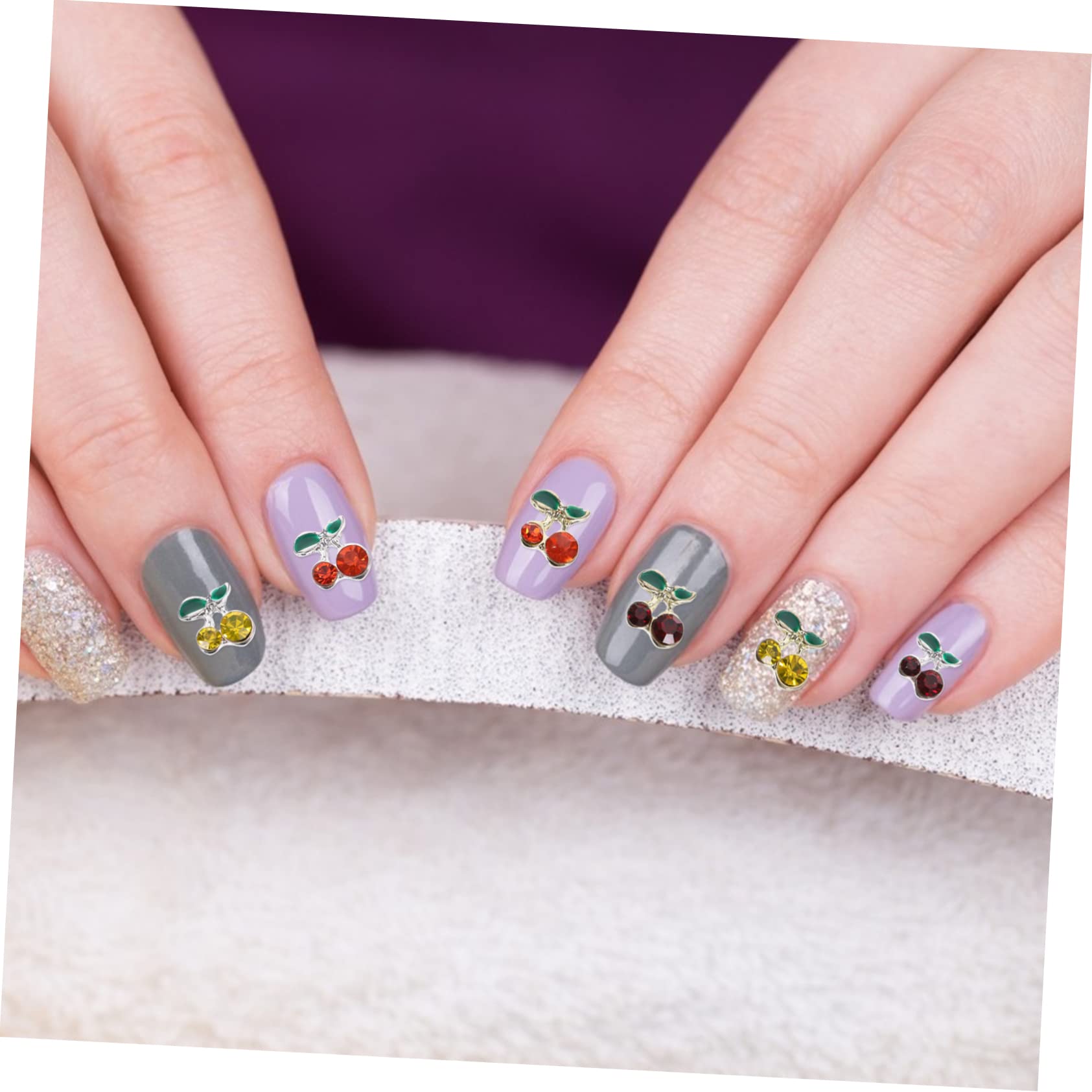 FRCOLOR 300 piezas de accesorios de arte de uñas con diamantes de imitación joyas colgantes de uñas accesorios de uñas piedras preciosas clavo clavo piedras preciosas uñas accesorios de aleación