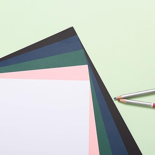 Miniatura 5 de Paquete de 100 tarjetas de papel grueso en blanco para invitaciones, tarjetas de felicitación, postales, fotos, papel grueso de 250 GSM (verde