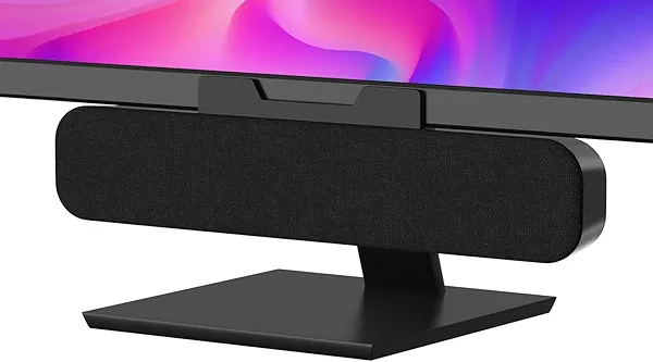 OGUPGX Computer Speakers for Desktop Pc, Monitor Speakers for Laptop,Pc Speakers with Loud Sound,Volume Control Easily Clamps to Monitors(USB-C to USB Adapter Included) (Black)