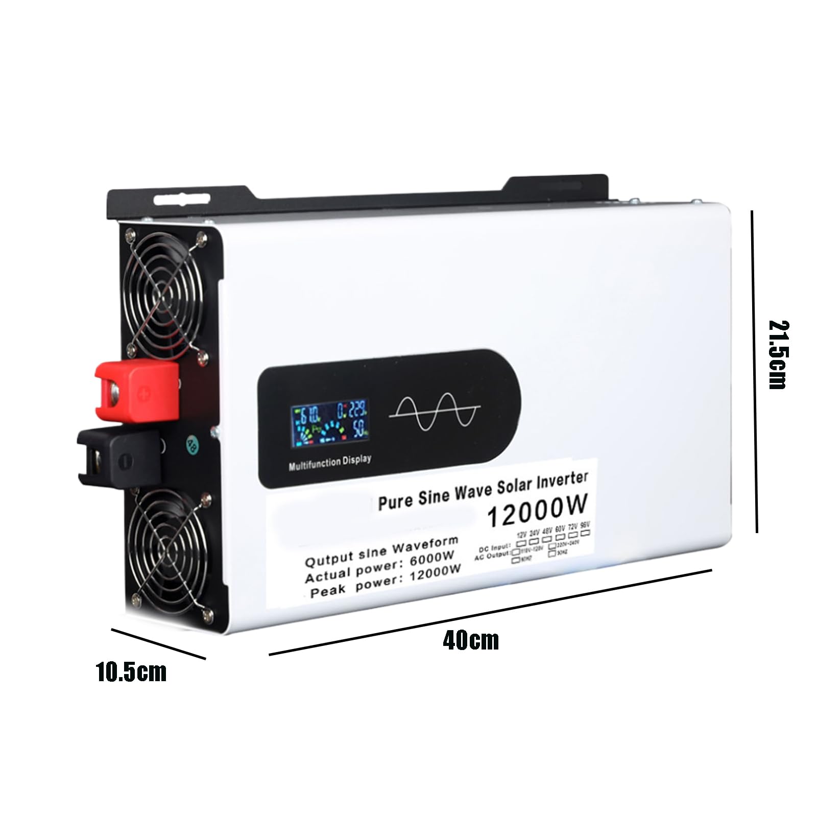 12V to 110V,Inversor Solar de Baja frecuencia, inversor de Potencia de Onda sinusoidal Pura de 12000 W, CC 12 V, 24 V, 48 V, 60 V a 110 V, 220 V, inversores de Almacenamiento