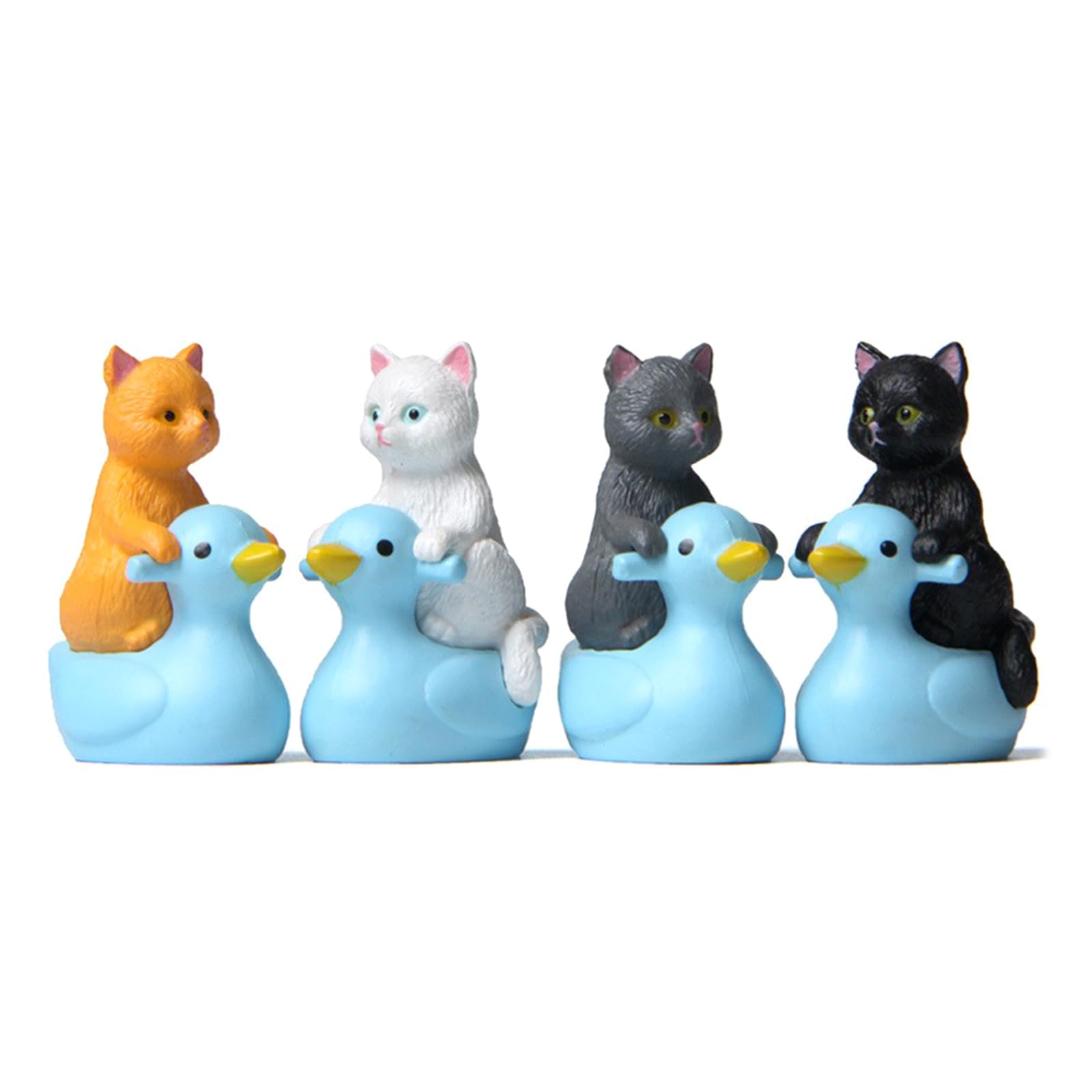 HDOYTXXM Miniature Cats Figurines Sitting Ducks Cats Statues Desktop Decorations for Diys Landscape Fairys Garden Accessories Desktop Decorations