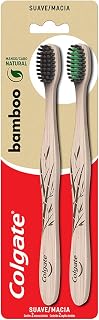 Escova Dental Colgate Bamboo Carvão Ativado 2 unid, Colgate