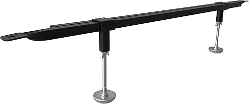 Miniatura 3 de KB Designs - Sistema de riel de soporte central de marco de cama ajustable de metal - Queen/King/Cal King