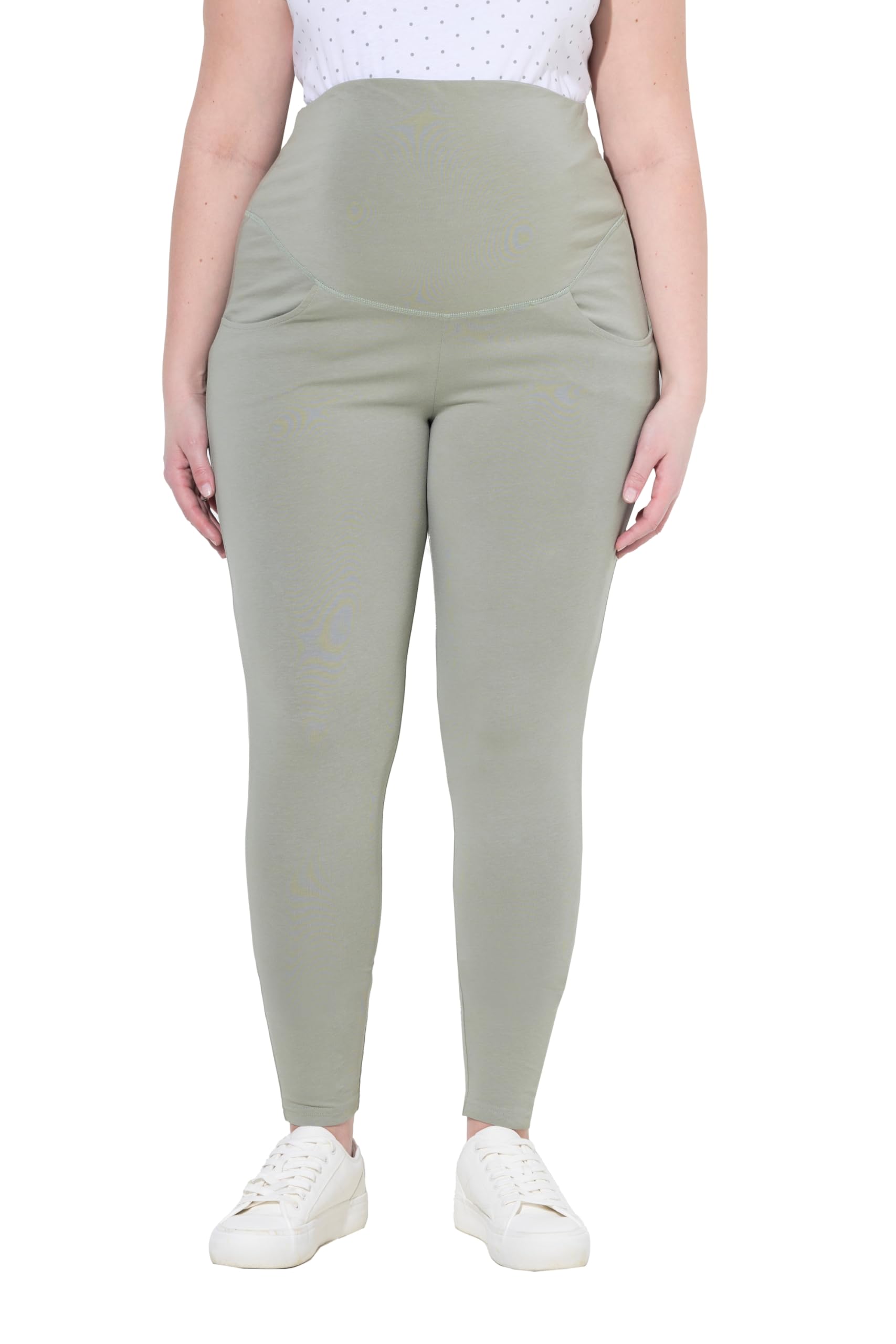 Ulla Popken Damen große Größen Übergrößen Plus Size Mama Umstands-Leggings, Skinny Fit, 853618