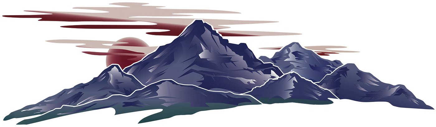 1 RV Trailer Camper Mountain Scene Graphic DECAL-732-4