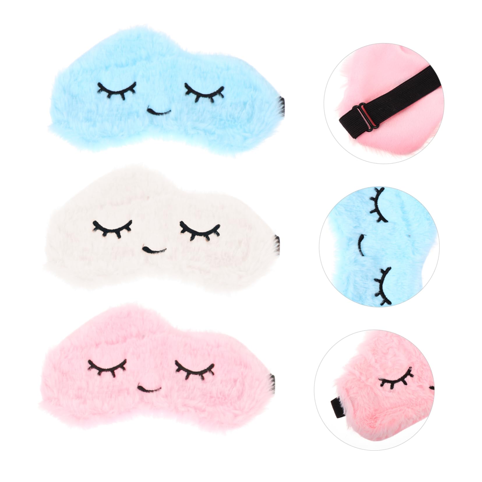 minkissy 9stücke Schlafmaske Für Erwachsene Augenmaske Lichtundurchlässig Für Meditation Und Reisen Zufälligen Farben Ergonomisches Design Für Besseren Schlaf