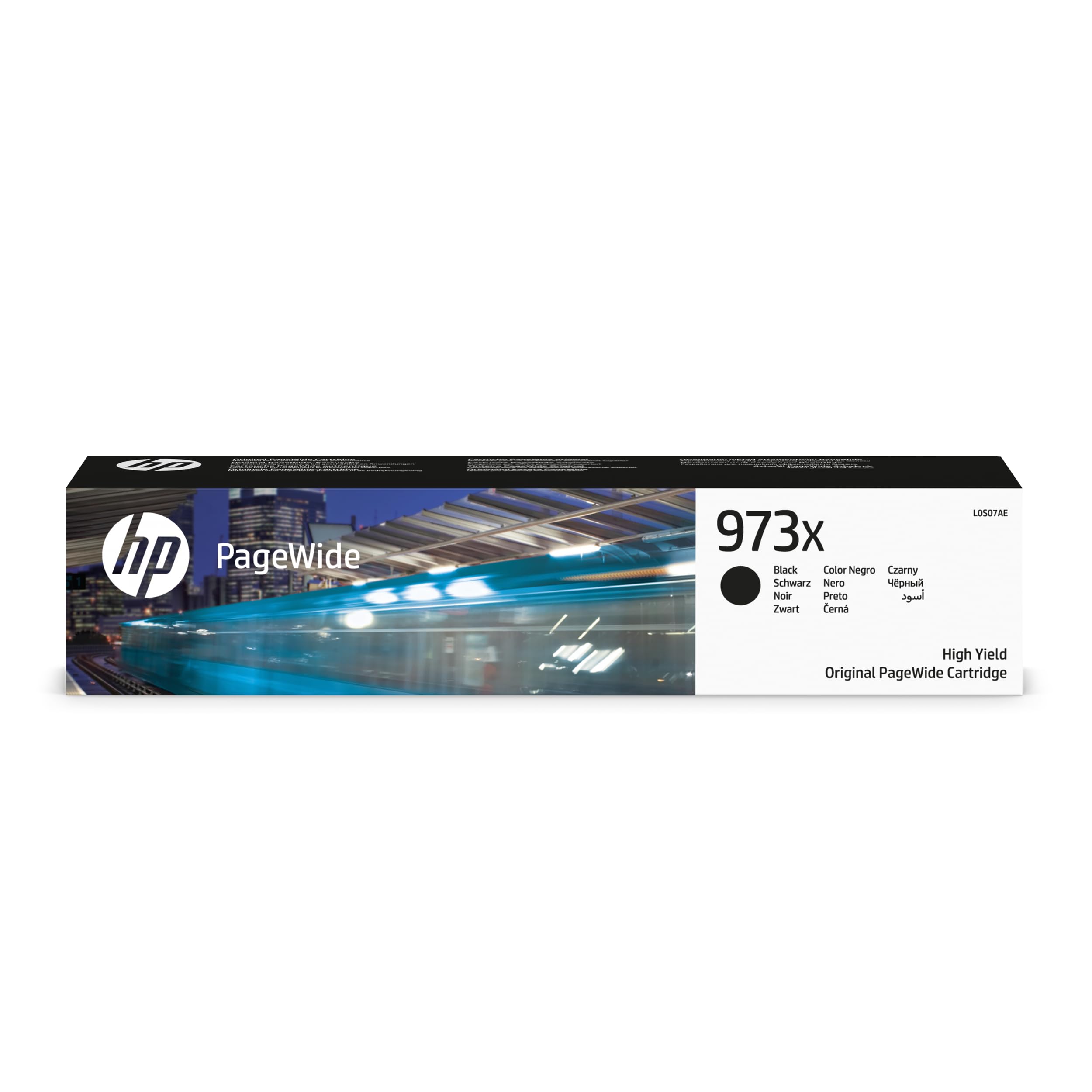 HP 973X L0S07AE Cartouche d'Encre PageWide Noire Authentique pour HP PageWide 452dw / 452dwt / 477dw / 477dwt