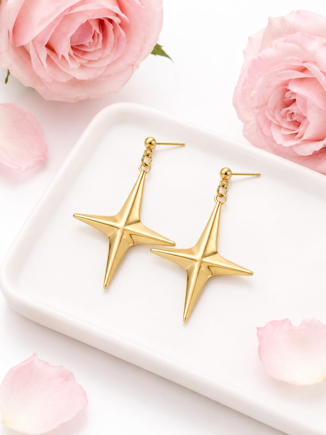 Princess Rosalina Costume Accessories Set Red Blue Rhinestone Headband Crown Star Earrings Brooch Wand Dress Up for Women
