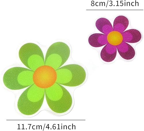 Miniatura 2 de Honbay 10 calcomanías adhesivas coloridas antideslizantes para bañera para superficies resbaladizas