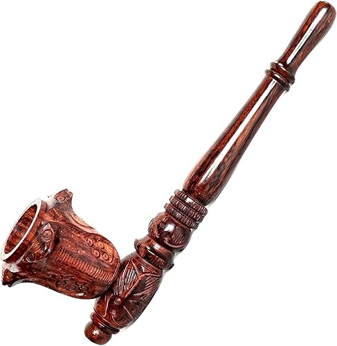 Diseñador herbario de madera hecho a mano del diseñador antiguo del tubo de 6 pulgadas elemento de madera del tubo para los apretones de