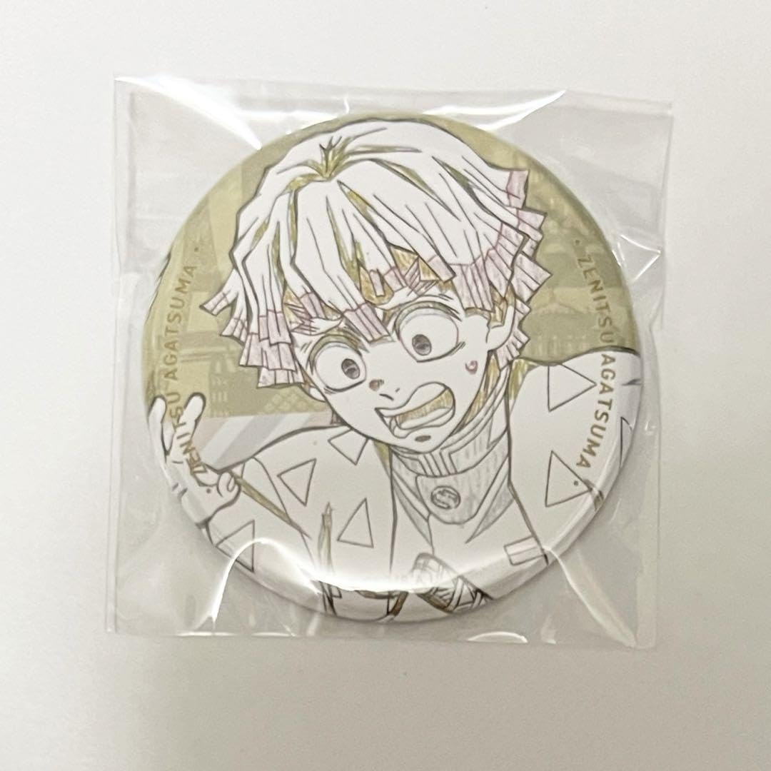 鬼滅の刃 我妻善逸 ダイニング 1期 缶バッジ お楽しみくじ 鬼滅の刃 ufotable dining お楽しみくじ 我妻善逸 缶バッジ