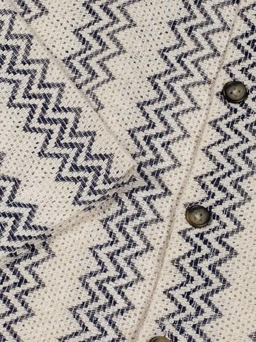 Image of Thomas Scott Men's | Geometric | Half Sleeve | Relaxed Fit | Cotton Poly Blend | Spread Collar | Casual Shirt
