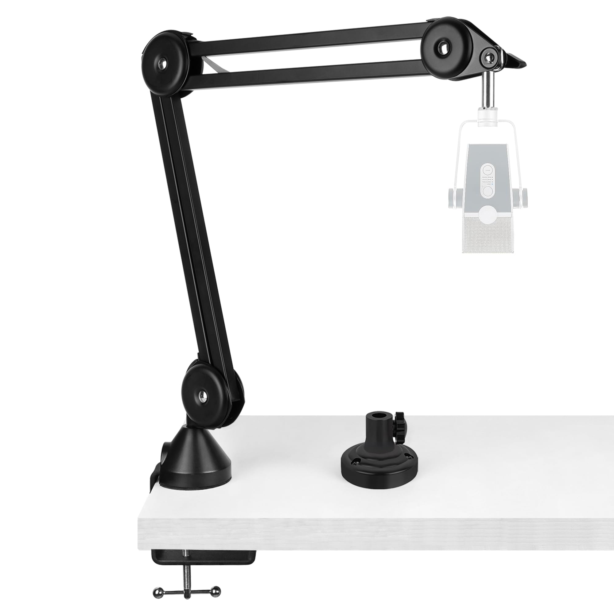 GEEKRIA Support de Bras de Micro pour Creators, Fixation sur Pince de Bureau réglable pour Podcast/Streaming, Pied de Micro Robuste Compatible avec AKG Lyra Ultra-HD, P120, P220, C214