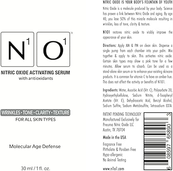 N1o1 Nitric Oxide Activating Serum for Face