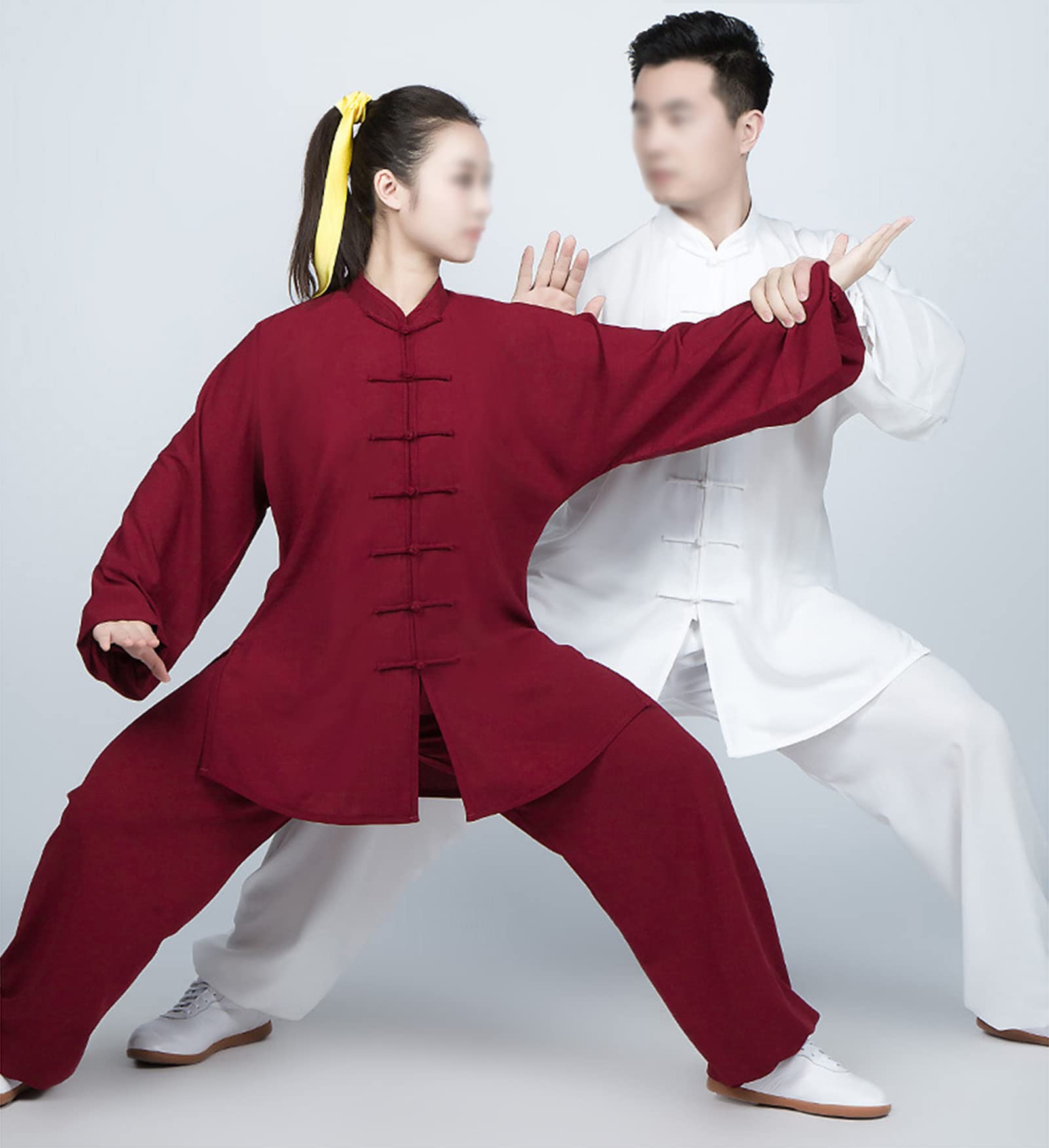 Tai Chi Abbigliamento Unisex Kung Fu E Arti Marziali Uniforme Maniche Lunghe Cotone E Lino Abbigliamento per Meditazione Qigong E Wing Chun