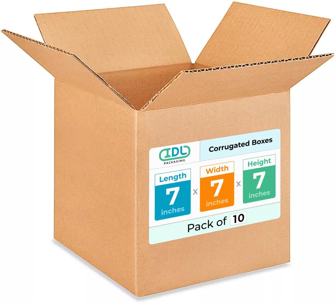 IDL Packaging B-777-10 Cube Corrugated Boxes (Pack of 10)