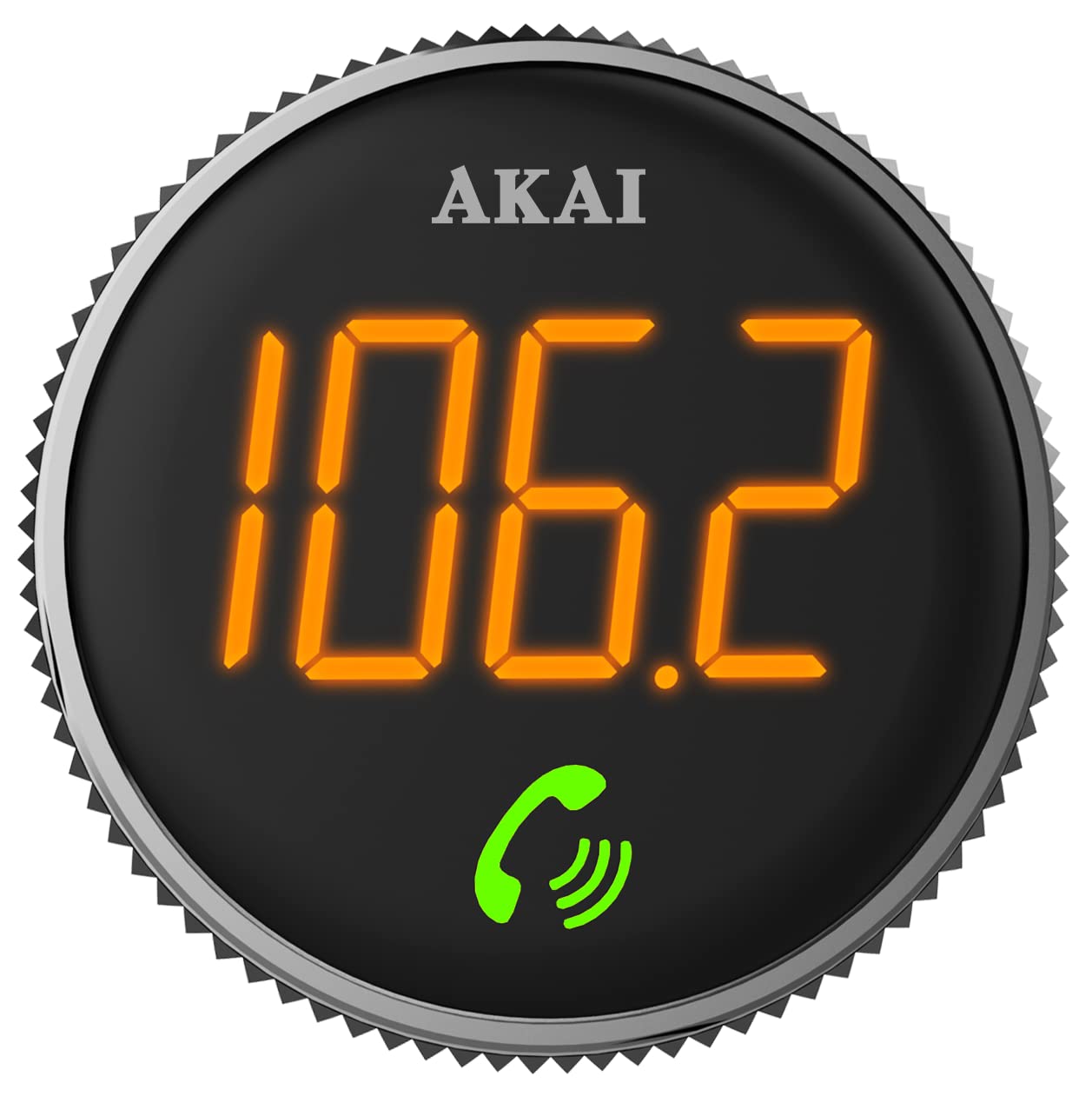 AKAI Trasmettitore Bluetooth 5.0 per auto, spina separata e parte di comando per presa d'aria, compatibile con QuickCharge e PD