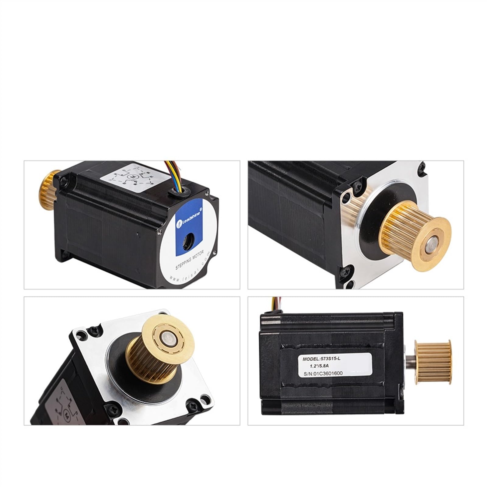 Schrittmotor, Nema23 Schrittmotor 57 mm 3 Phasen 150 Ncm 5 A Schrittmotor mit Getriebe (573S15-L) 6-polig for 3D-Drucker CNC XYZ für 3D-Drucker